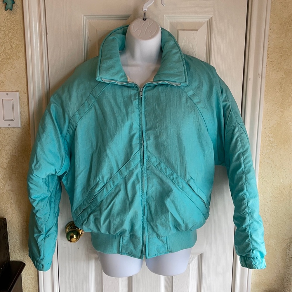 Swing West Vintage Aqua Down Jacket Gem
